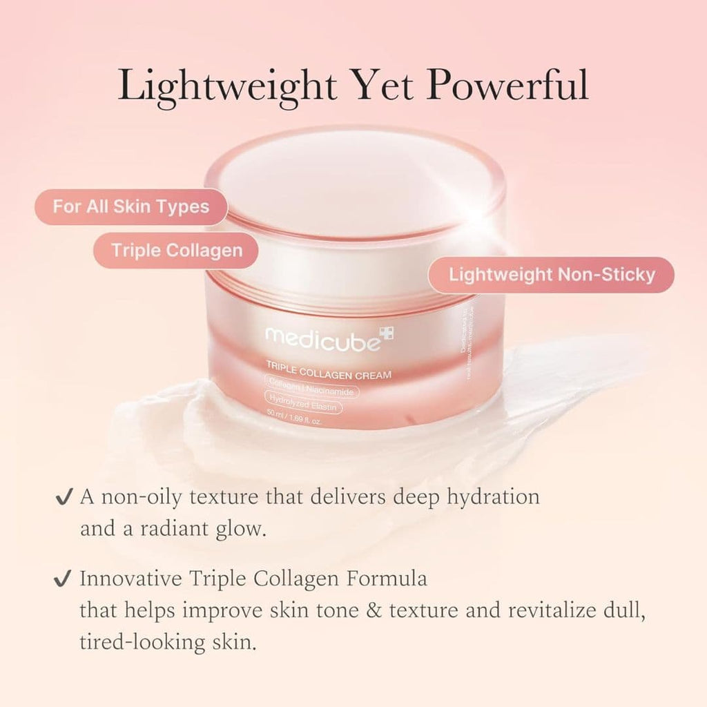 Crème Triple Collagène Medicube – Hydratation & Fermeté | Ecloria