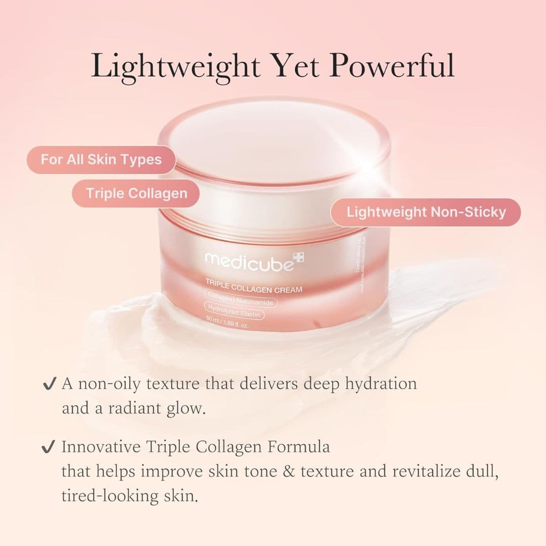 Crème Triple Collagène Medicube – Hydratation & Fermeté | Ecloria