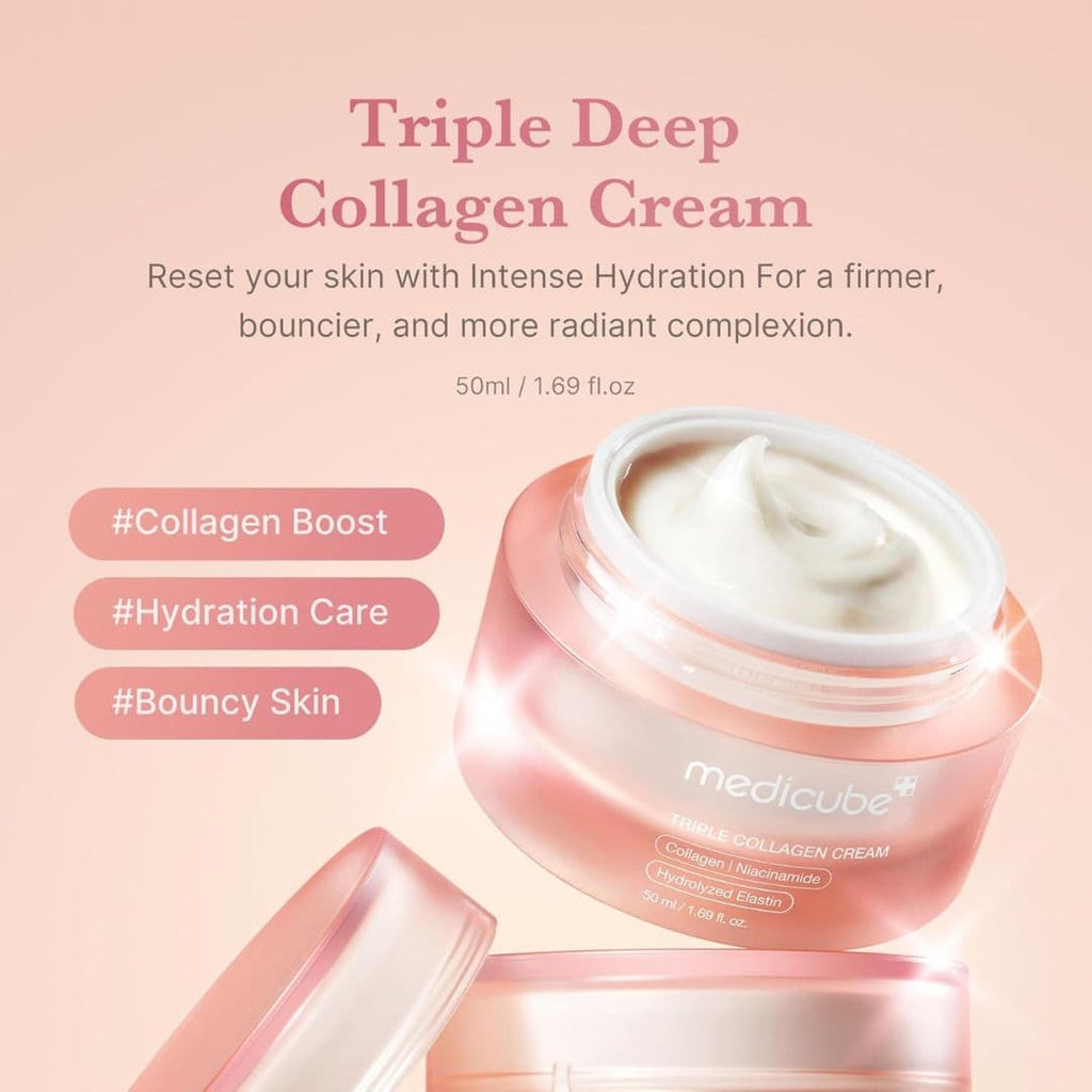Crème Triple Collagène Medicube – Hydratation & Fermeté | Ecloria