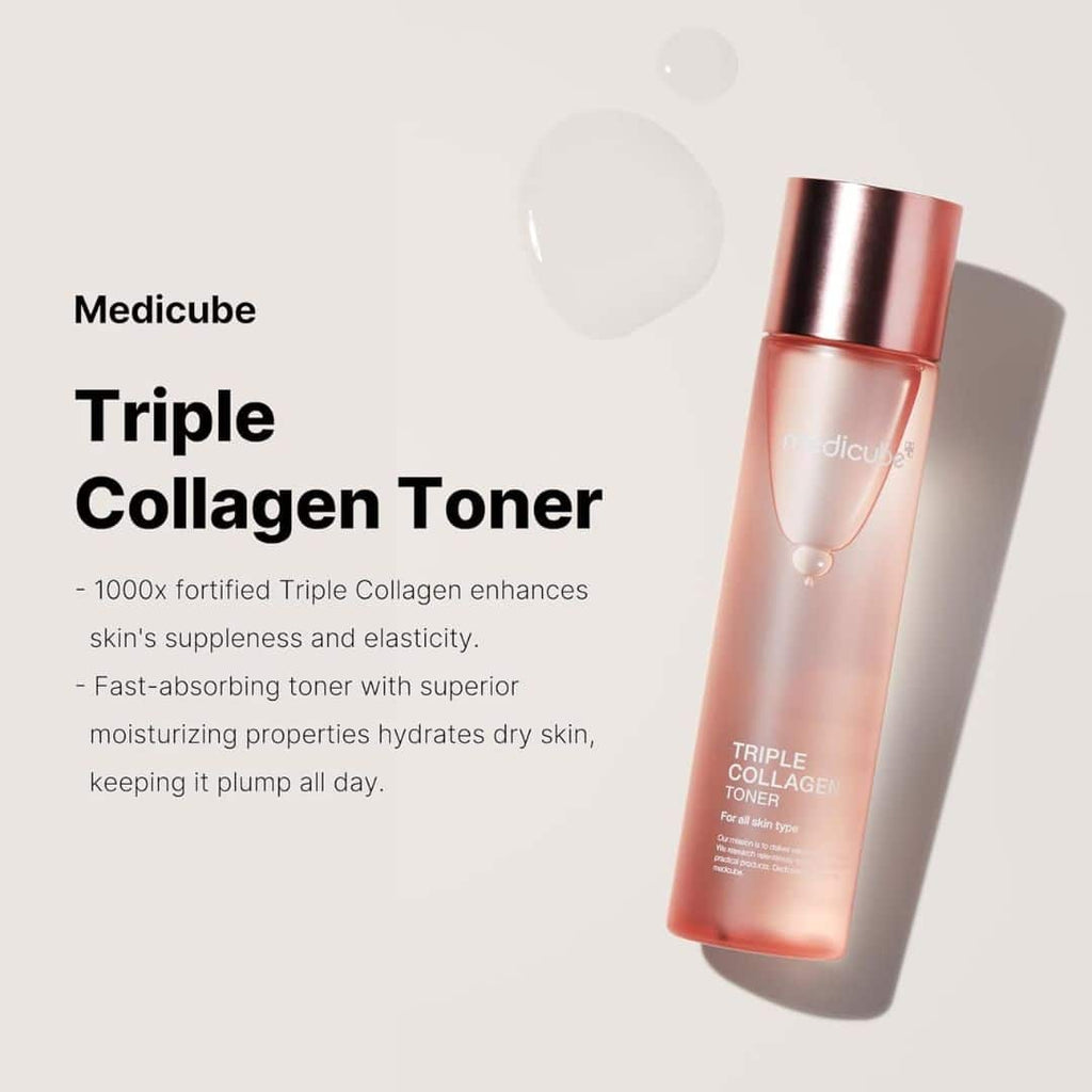Toner Triple Collagène Medicube 4.0 – Hydratation & Préparation | Ecloria